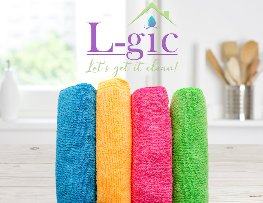 L-GIC Split Microfiber Cloths – Set of 10 – Let's Get It Clean!